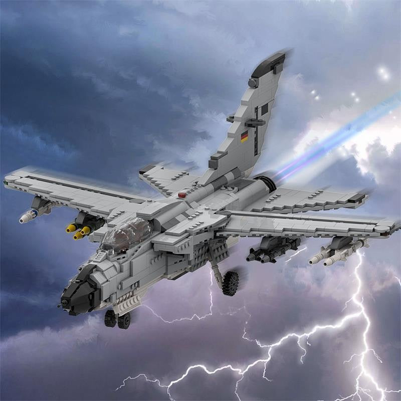1:32 Scale Bomber Aircraft MOC Building Kit - 2