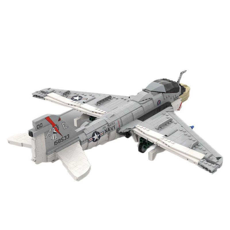 1:35 scale a-6e intruder attack aircraft building set | moc-130722 - 2