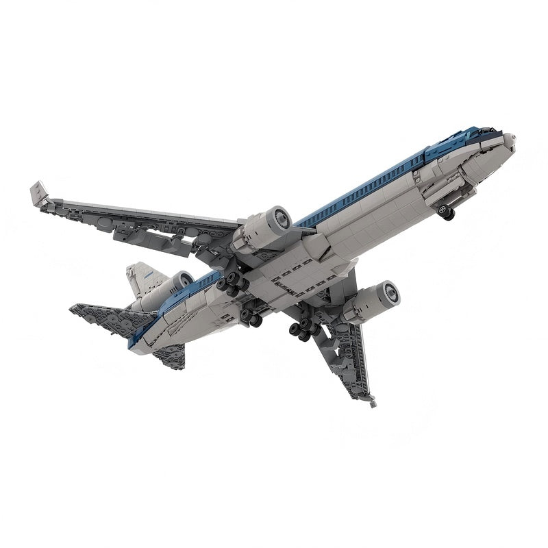 11 Tri-Jet Commercial Airliner Building Kit | LEGO-Compatible MOC - 2
