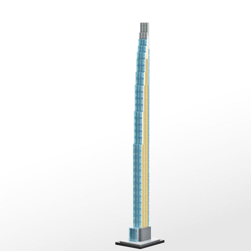 111 West 57th Street Building Kit | Steinway Tower 1:800 | LEGO-Compatible MOC - 1