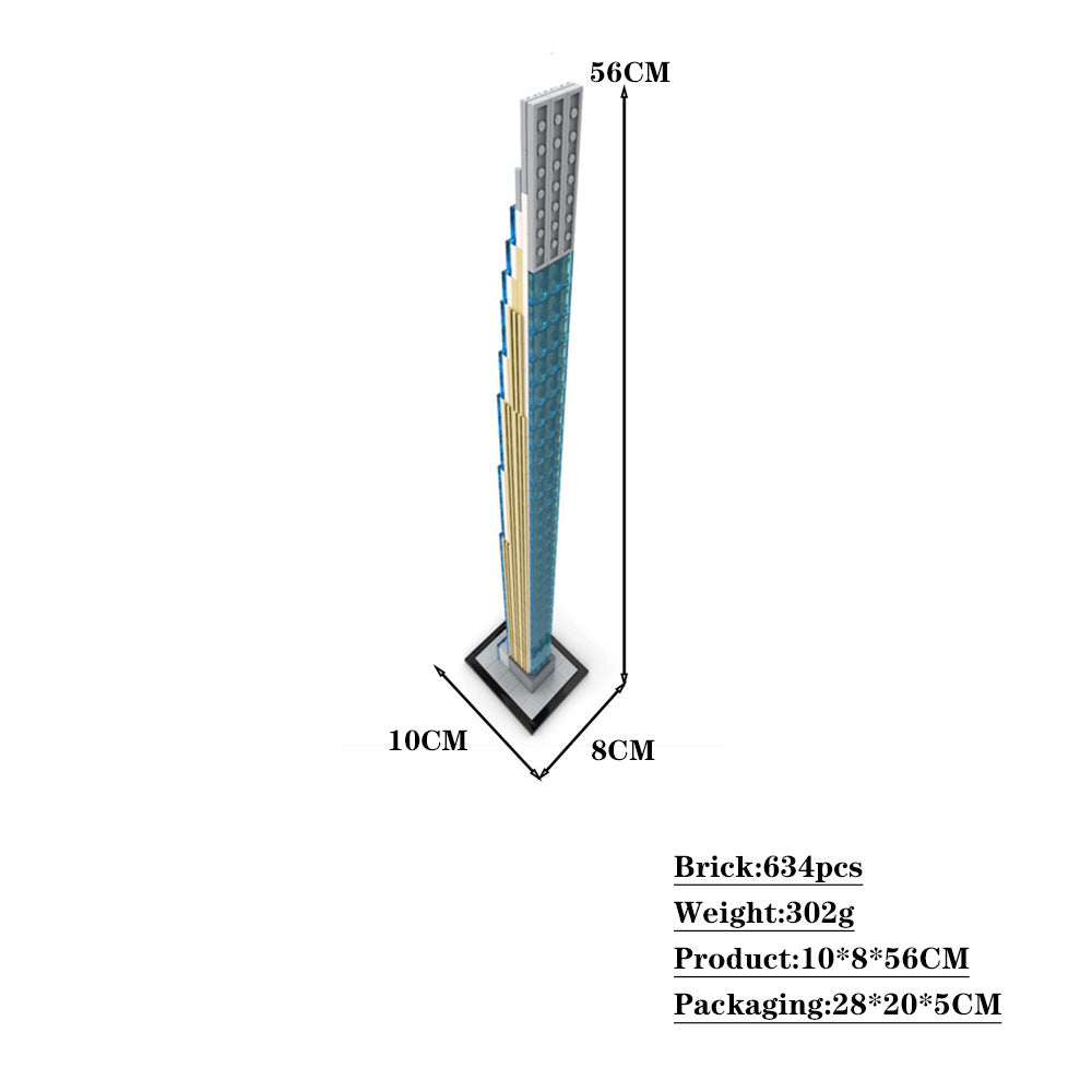 111 West 57th Street Building Kit | Steinway Tower 1:800 | LEGO-Compatible MOC - 4