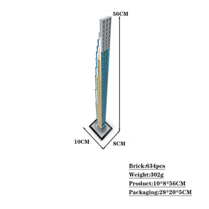 111 West 57th Street MOC Building Kit | 1:800 Steinway Tower Architecture Model - 4