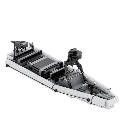 11M RHIB Rigid Hull Inflatable Boat Building Kit | LEGO-Compatible MOC - 1
