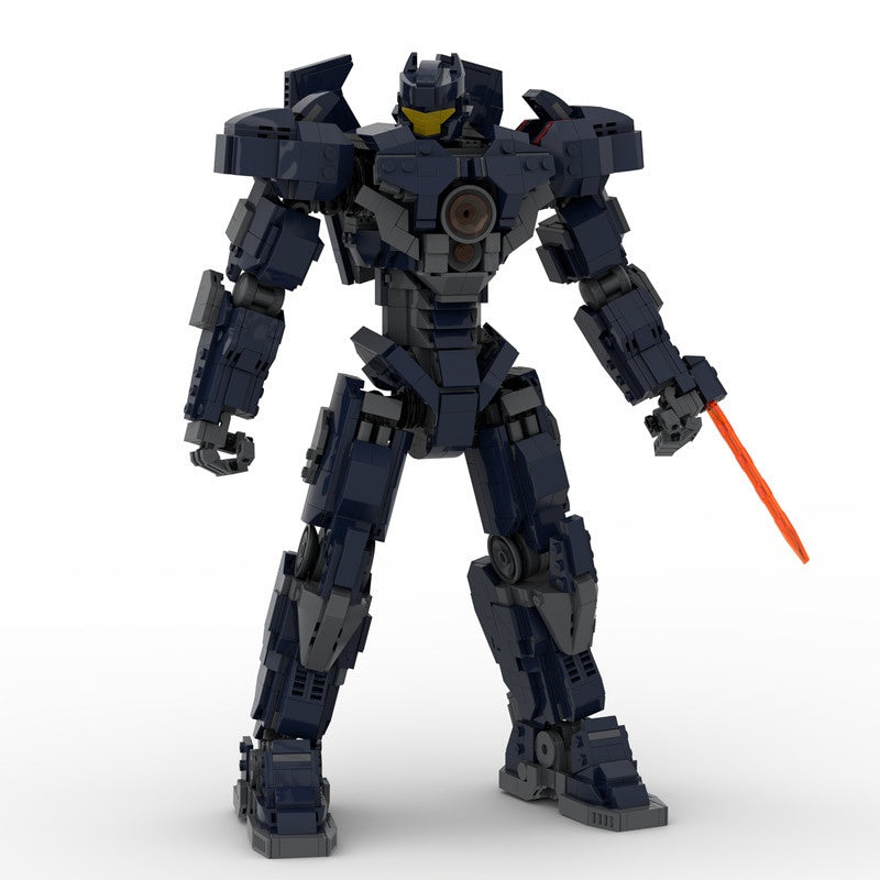 13-Inch Blue Core Mecha MOC Building Kit | Articulated Blade Figure - 3