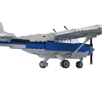 172 Straight Tail Light Aircraft Building Kit | LEGO-Compatible MOC - 4