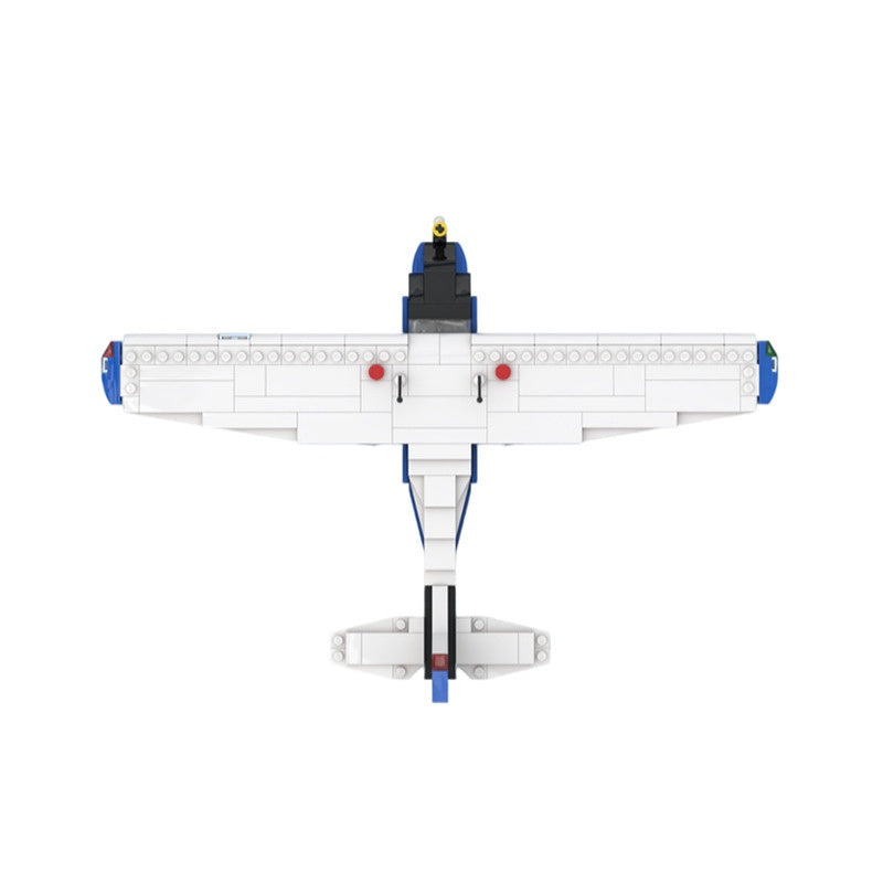 172 Straight Tail Light Aircraft Building Kit | LEGO-Compatible MOC - 5