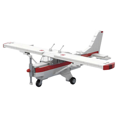 175A Vintage Aircraft MOC Building Kit | Classic Plane Model - 3