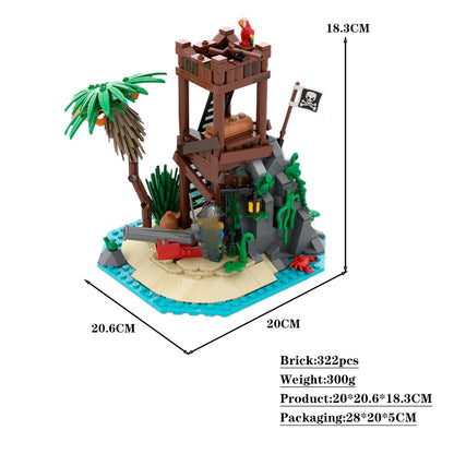 1871 pirates cannon remake building set | moc-130125 - 4