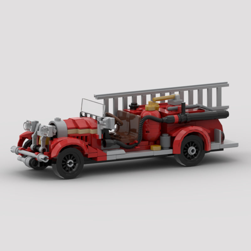 1930 Peter Pirsch & Sons Fire Pumper Truck Building Kit | LEGO-Compatible MOC - 1