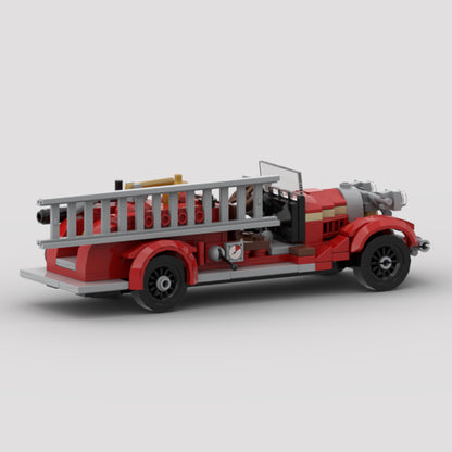 1930 Peter Pirsch & Sons Fire Pumper Truck Building Kit | LEGO-Compatible MOC - 3