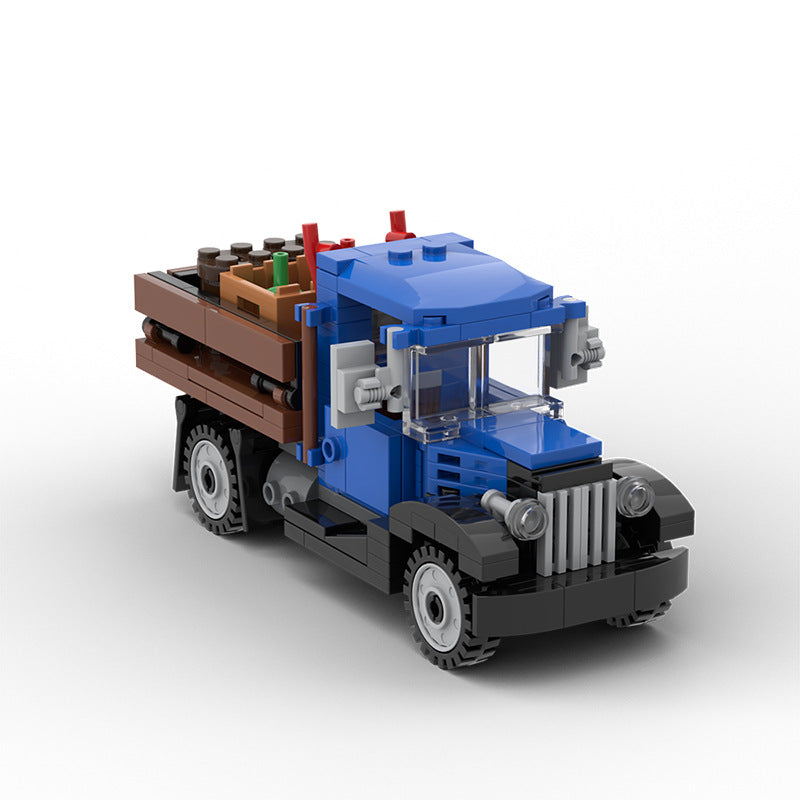 1930s Delivery Farm Truck Building Kit | LEGO-Compatible MOC - 1