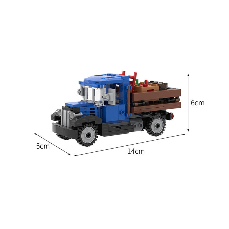 1930s Delivery Farm Truck Building Kit | LEGO-Compatible MOC - 4