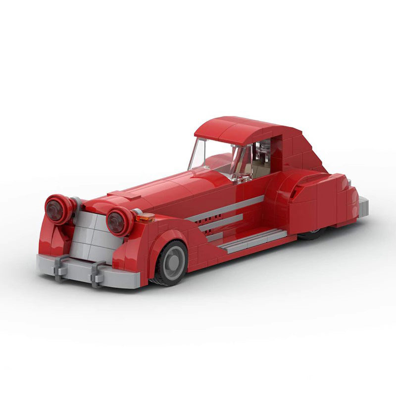 1930s first appearance batmobile building set | moc-65599 - 1