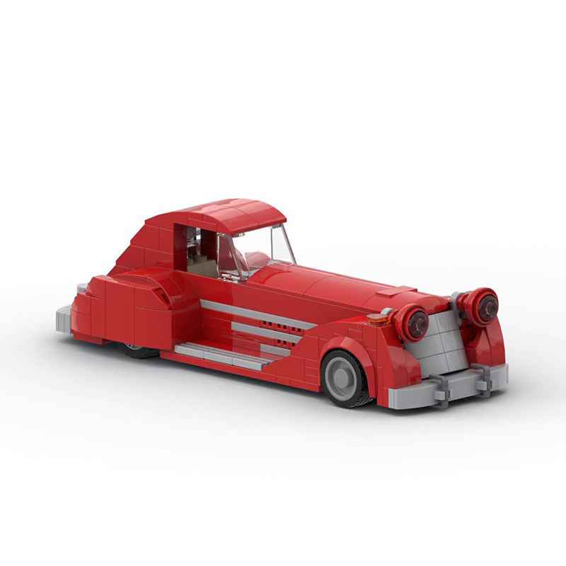 1930s first appearance batmobile building set | moc-65599 - 2