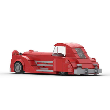 1930s first appearance batmobile building set | moc-65599 - 3