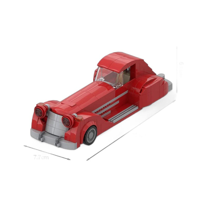 1930s first appearance batmobile building set | moc-65599 - 5