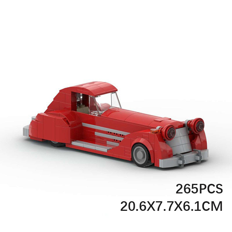 1930s first appearance batmobile building set | moc-65599 - 6