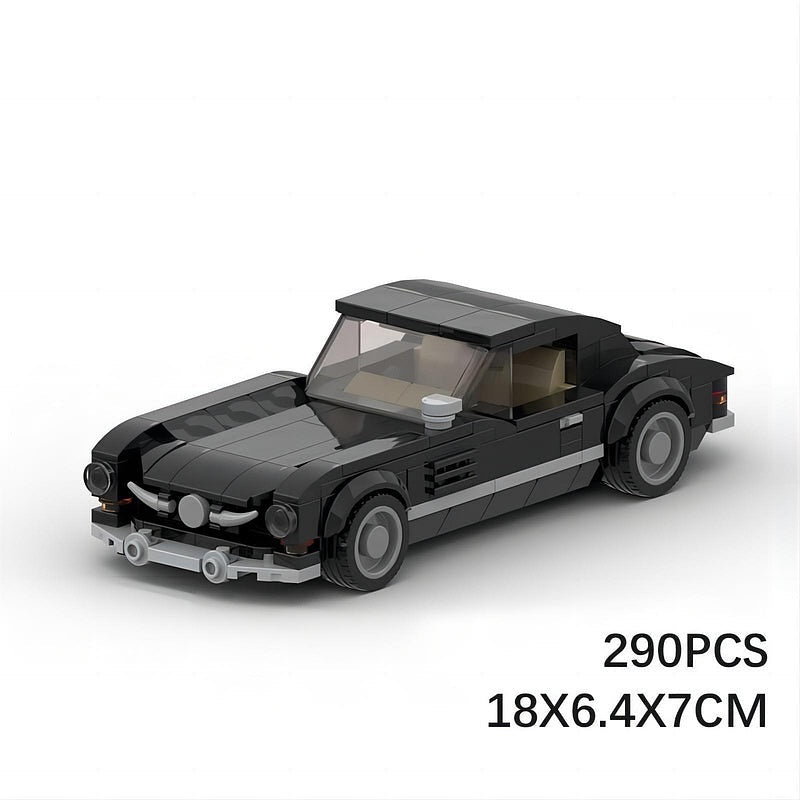1950s Gullwing Coupe Retro Sports Car MOC Building Kit - 6