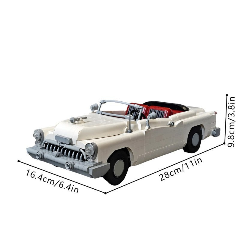 1953 Vintage Skylark Convertible Car Building Kit | LEGO-Compatible MOC - 2