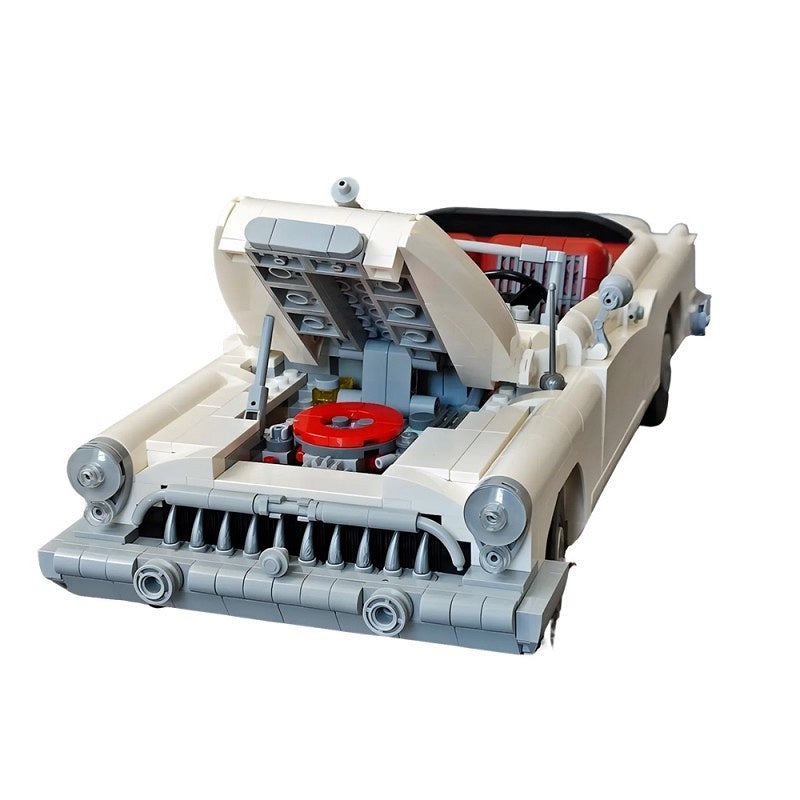 1953 Vintage Skylark Convertible Car Building Kit | LEGO-Compatible MOC - 4