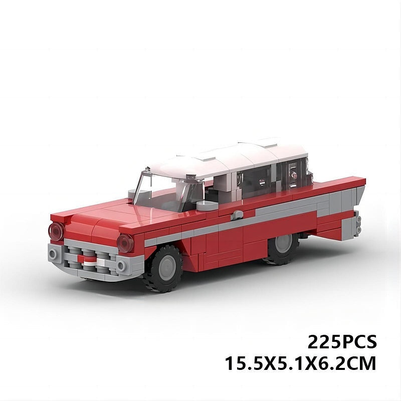 1957 Vintage Station Wagon MOC Building Kit | Classic Vehicle Model - 6