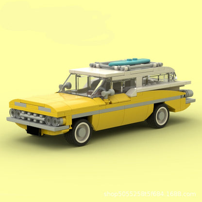 1959 Retro Vintage Nomad Wagon Building Kit | LEGO-Compatible MOC - 1