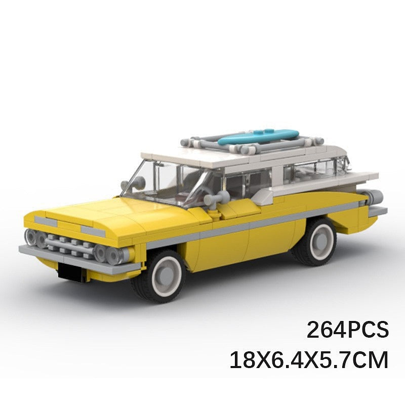 1959 Retro Vintage Nomad Wagon MOC Building Kit | Classic Vehicle Model - 4