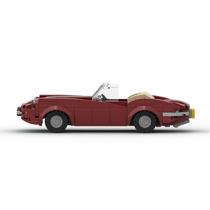 1960s British Convertible Roadster Building Kit | LEGO-Compatible MOC - 2