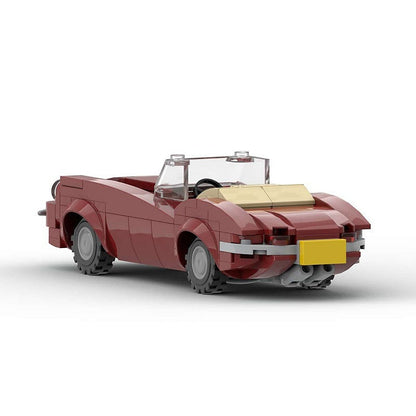 1960s British Convertible Roadster MOC Building Kit | Classic Vehicle Model - 4
