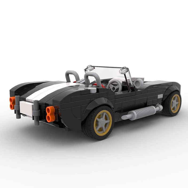 1962 Classic V8 Roadster MOC Building Kit | Vintage Sports Car Model - 4