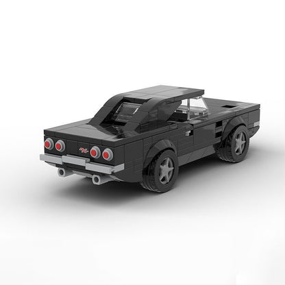 1968 Vintage 6 Wide Muscle Car Building Kit | LEGO-Compatible MOC - 2