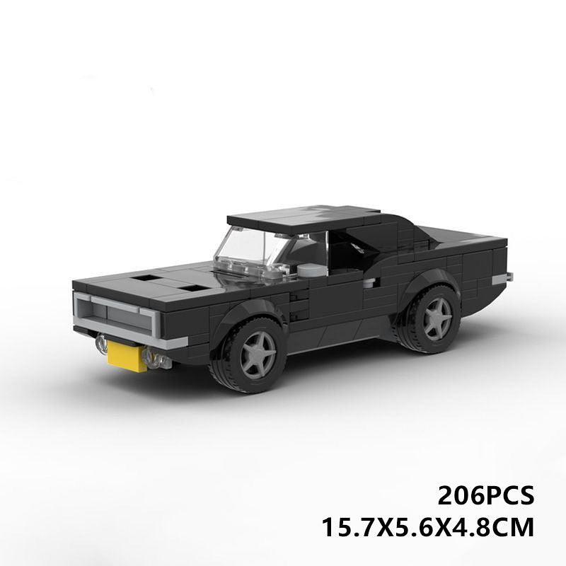 1968 Vintage 6 Wide Muscle Car Building Kit | LEGO-Compatible MOC - 6