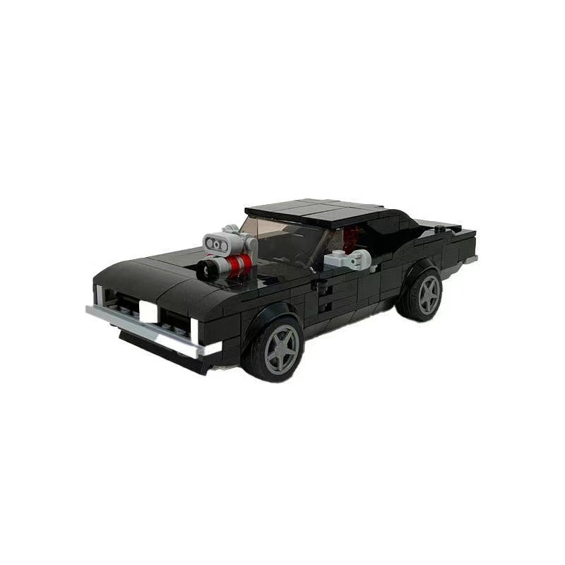 1969 Hellfire Muscle Car Building Kit | 8 Wide Classic Flame LEGO-Compatible MOC - 5