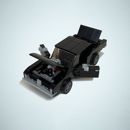 1969 Hellfire Muscle Car MOC Building Kit | 8 Wide Classic Flame Vehicle Model - 5
