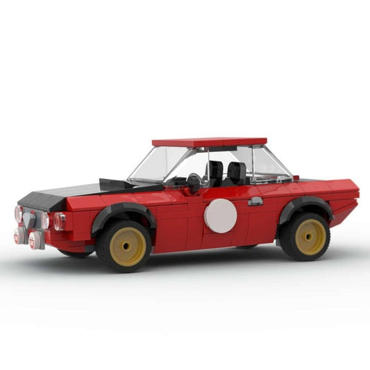 1969 Italian Red 1:25 Classic Rally Coupe MOC Building Kit - 1