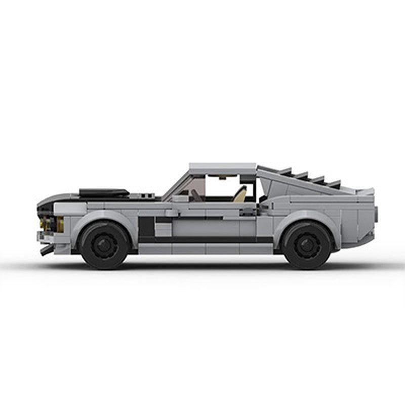 1969 Retro 302 Fastback Muscle Car Building Kit |  1:24 LEGO-Compatible MOC - 2