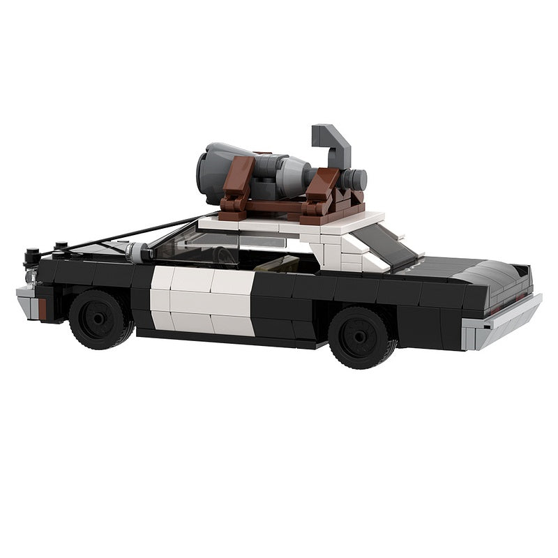 1970s Blues Police Pursuit Sedan Building Kit | LEGO-Compatible MOC - 3