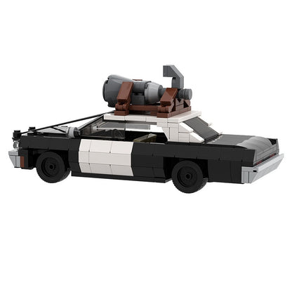 1970s Blues Police Pursuit Sedan Building Kit | LEGO-Compatible MOC - 3