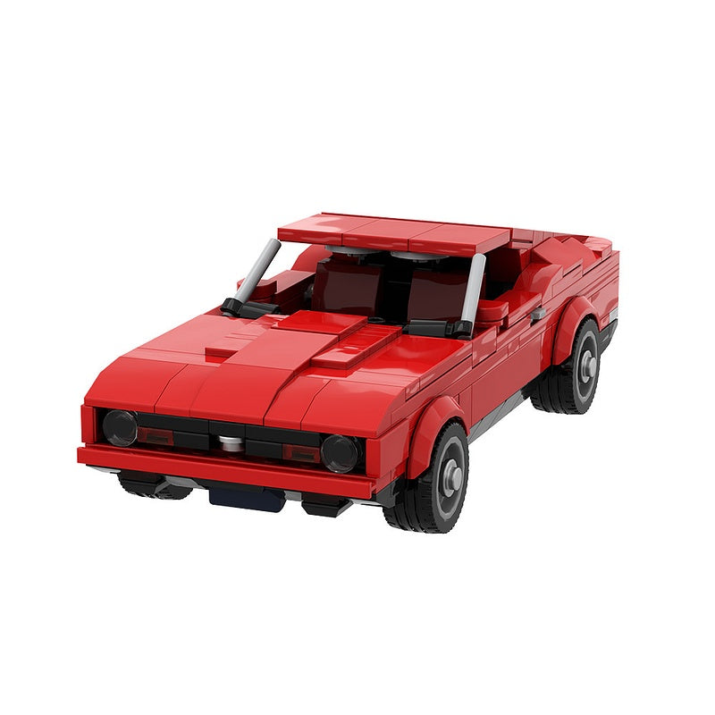 1970s Muscle Fastback Chase Car Building Kit | LEGO-Compatible MOC - 5