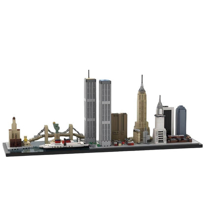 1970s New York City Skyline Building Kit | LEGO-Compatible MOC - 2