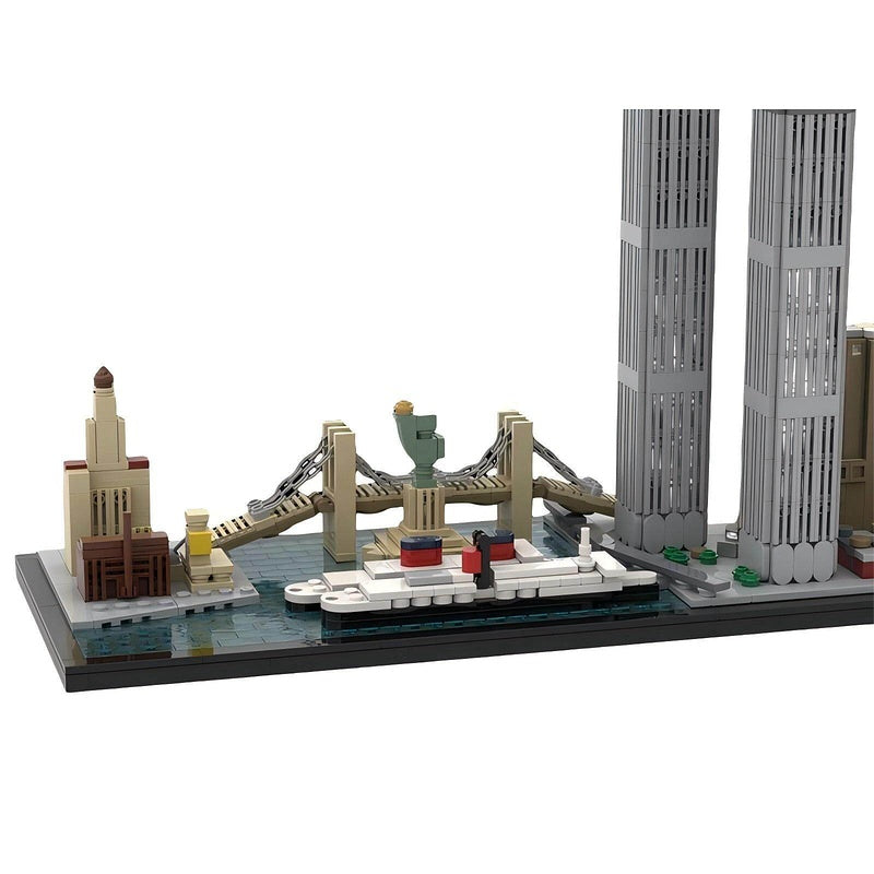1970s New York City Skyline Building Kit | LEGO-Compatible MOC - 4