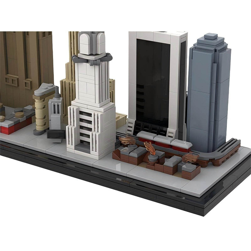 1970s New York Skyline MOC Retro City Skyscraper & Harbor Building Kit - 3