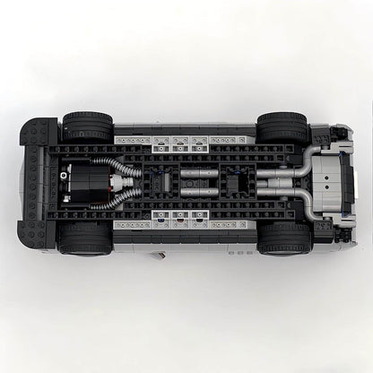 1970s Supercharged V8 Coupe Muscle Car Building Kit | 14-Stud Wide LEGO-Compatible MOC - 14