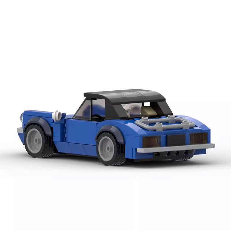 1971 Vintage British Convertible Building Kit | LEGO-Compatible MOC - 2