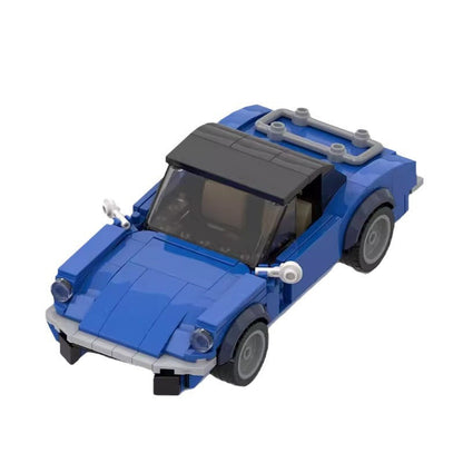 1971 Vintage British Convertible Building Kit | LEGO-Compatible MOC - 5