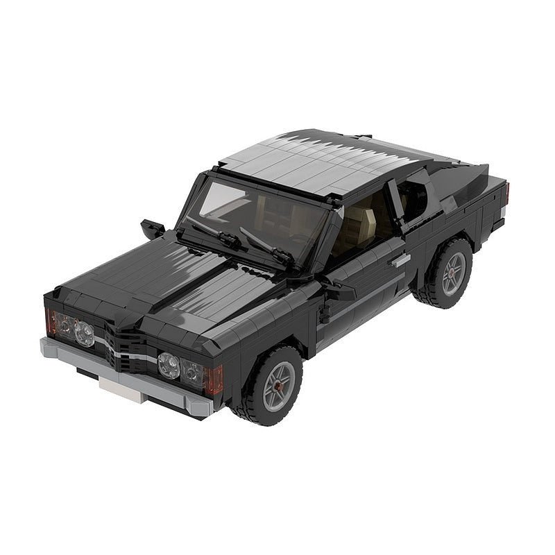 1972 Vintage GT Coupe MOC Building Kit | Classic Sports Car Model - 5