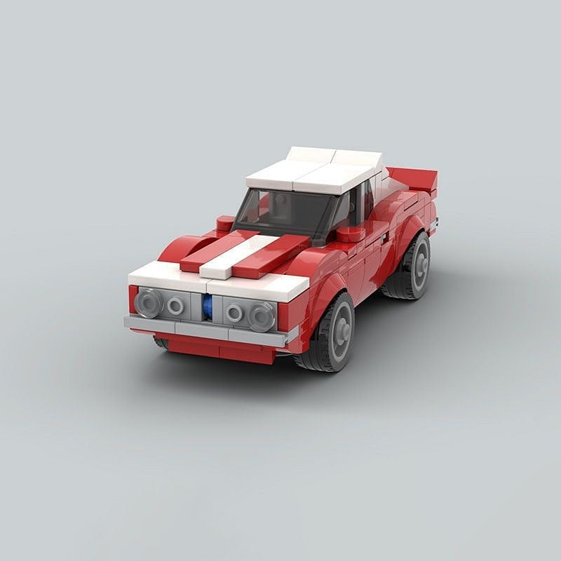 1973 Classic Crime Drama Coupe Muscle Car MOC Building Kit - 4