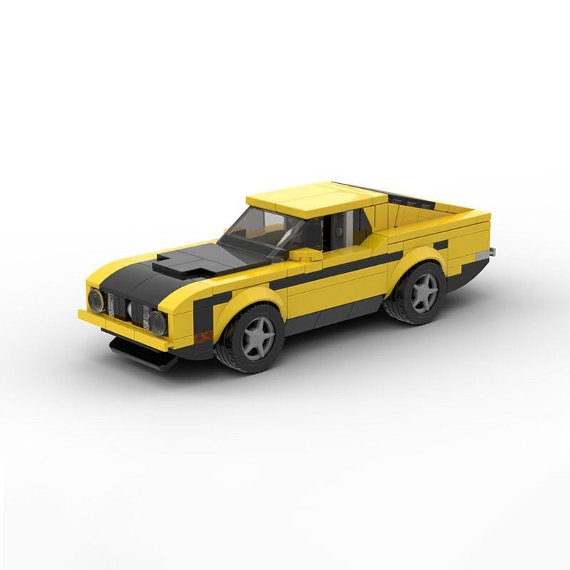 1973 Classic Fastback Muscle Car Building Kit | LEGO-Compatible MOC - 1