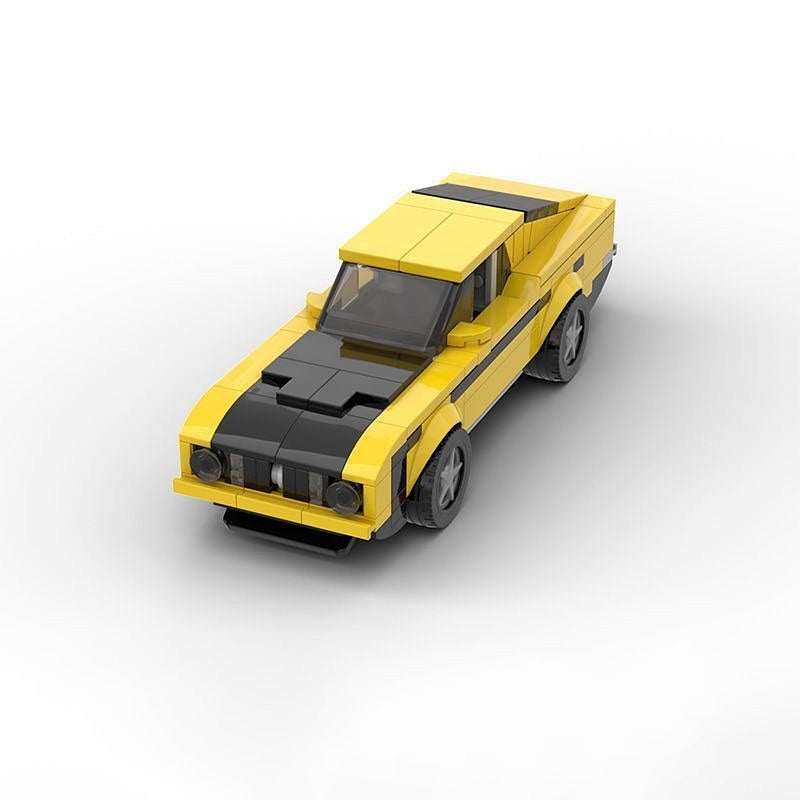 1973 Classic Fastback Muscle Car MOC Building Kit | Vintage Vehicle Model - 4