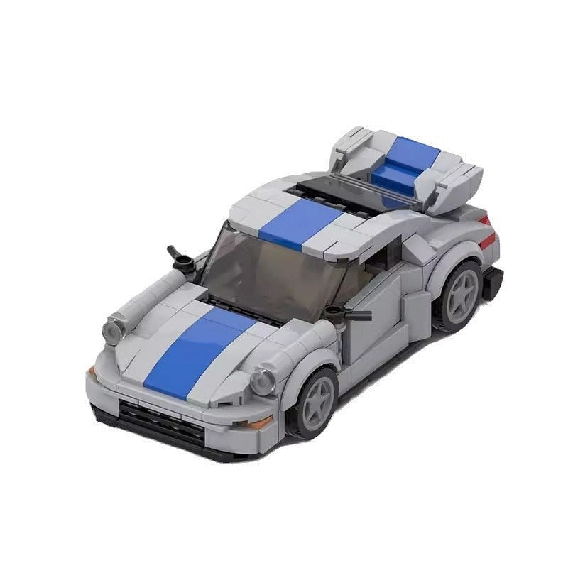 1976 Retro Turbo Sports Car MOC Building Kit | Classic Vehicle Model - 5